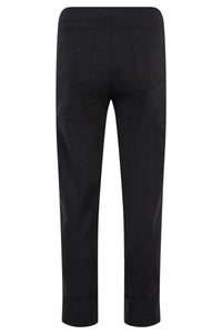 51568- Turn-Up Bella Trousers - Black - Robell