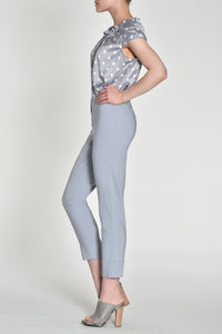 51568- Turn-Up Bella Trousers - Silver - Robell