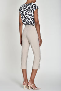 51576- Robell Marie Cropped Trousers- Beige