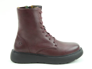 Fern Lace-Up Boot - Burgundy - Heavenly Feet