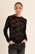 Load image into Gallery viewer, Black Semi-sheer Top  - Molly Bracken