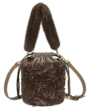 Load image into Gallery viewer, Fur Mix Bucket Bag