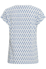 Load image into Gallery viewer, Blue Pattern T-shirt  -Fransa