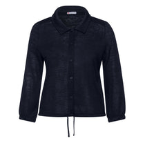 Load image into Gallery viewer, 321658 - Linen Look Jacket- Navy -Street One