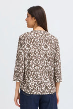Load image into Gallery viewer, Brown Pattern T-shirt - Fransa