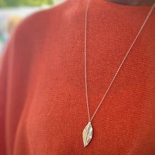 Load image into Gallery viewer, Cherry Tree Leaf Pendent - Yvonne Bolger Jewellery