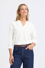 Load image into Gallery viewer, White Floral Appliqué Shirt- Fransa