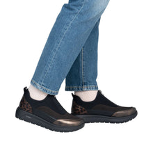 Load image into Gallery viewer, Bronze &amp; Leopard Front Zip Shoe - Remonte