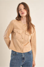 Load image into Gallery viewer, Beige Short Suede Jacket - Molly Bracken
