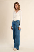 Load image into Gallery viewer, High Waisted Wide Leg Denim Jeans - Molly Bracken