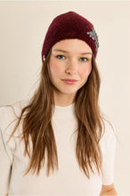 Load image into Gallery viewer, Ladies Knitted Hat Dark Red - Molly Bracken