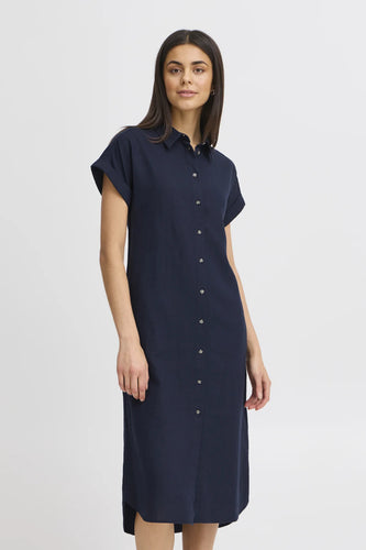 5888 - Frmallia Dress Navy - Fransa