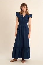 Load image into Gallery viewer, Navy Woven Dress - Molly Bracken
