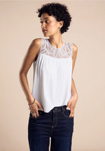 Load image into Gallery viewer, 321795 -  White Crochet Top - Street One