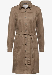 144195 - Button Through Velour Dress - Street One
