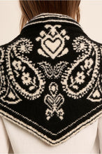 Load image into Gallery viewer, Ladies Knitted Scarf Black Print - Molly Bracken