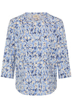 Load image into Gallery viewer, Sky Blue Bloom Print Top  - Fransa