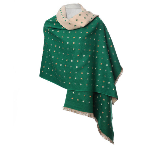 1041308- Green Stars Wrap - Zelly