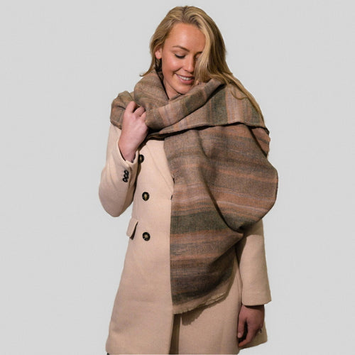 1049508 - Muted Green Stripe Wrap  - Zelly