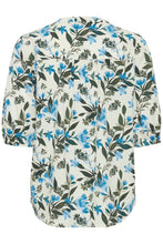 Load image into Gallery viewer, 3742- Floral Print Linen Blouse - Fransa