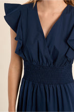 Load image into Gallery viewer, Navy Woven Dress - Molly Bracken