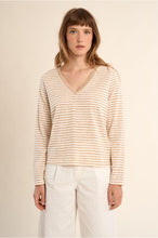 Load image into Gallery viewer, Off-White/Beige Knitted T shirt - Molly Bracken