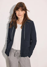 Load image into Gallery viewer, 321766 - Navy Zip up Sweatshirt - Cecil