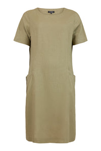 6083 - Tunic Dress - Khaki Green  - Sunday