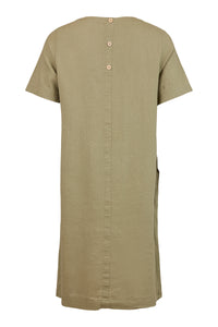 6083 - Tunic Dress - Khaki Green  - Sunday