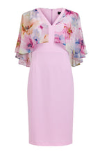 Load image into Gallery viewer, 78321 - Floral Cape Sleeve Dress - Tia