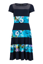 Load image into Gallery viewer, 78762-Navy and Floral Print Dress-Tia