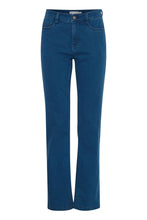 Load image into Gallery viewer, 3554- Elli Luxe Straight Leg Jeans- Mid Blue Denim- Fransa