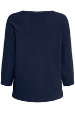Load image into Gallery viewer, Navy Knitted Jumper - Fransa