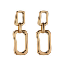 Load image into Gallery viewer, Elongated Gold Link Earrings - Knight &amp; Day