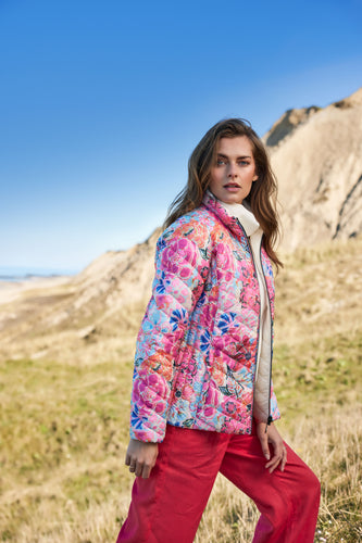 226 - Reversible Jacket - Pink/Off-White - Fransden