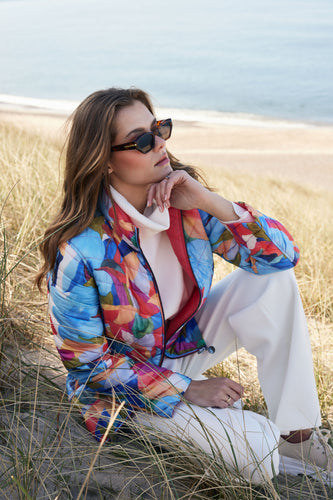 226 - Reversible Jacket - Blue/Coral - Fransden