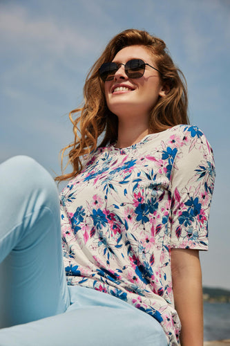 6415 - Floral Print Top - Sunday