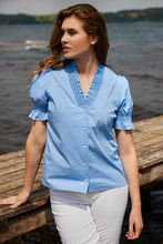 Load image into Gallery viewer, 6440 - Button-Up Shirt with Frill Detail - Sunday