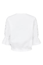 Load image into Gallery viewer, 6467- White Blouse with Sleeve Detail - Sunday