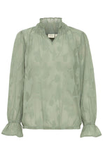 Load image into Gallery viewer, 4126- Applique Detail Blouse- Green Bag- Fransa