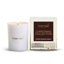 Load image into Gallery viewer, Christmas Candle Spiced Orange - Green Angel