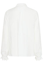 Load image into Gallery viewer, 5029- Long Sleeve Detailed Shirt- White- Fransa