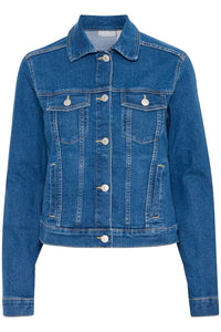 5240- Denim Jacket- Mid Blue- Fransa