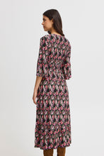 Load image into Gallery viewer, 4652- V-Neck Floral Midi Dress- Beetroot Purple- Fransa