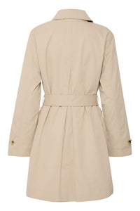 5658- Belted Trench Coat- Oxford Tan- Fransa