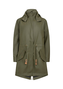 17047 - Olive Green Raincoat - Soya Concept