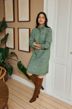 Load image into Gallery viewer, 4681- Half Zip Jumper Dress- Green- Fransa