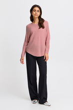 Load image into Gallery viewer, 1845- Batwing Ribbed Jumper- Pink- Fransa