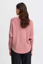 Load image into Gallery viewer, 1845- Batwing Ribbed Jumper- Pink- Fransa