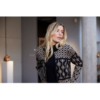 Load image into Gallery viewer, 6707- Black/Camel Print Cardigan - Sunday